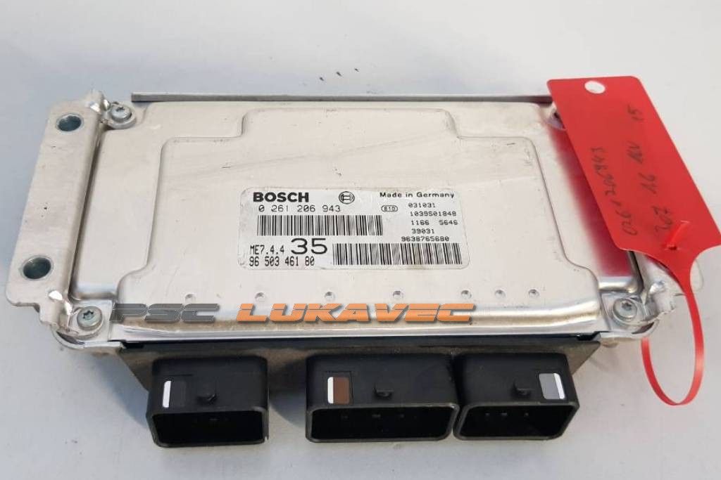 PEUGEOT 307 KOMPJUTER MOTORA 1.4 16v 0261206943 9650346180