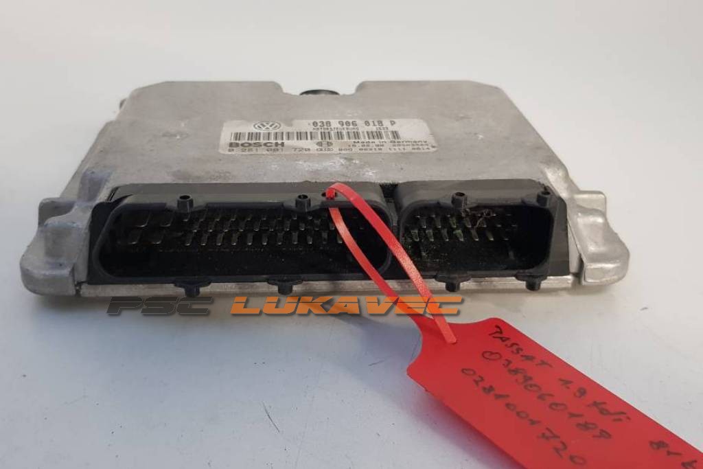 VW PASSAT KOMPJUTER MOTORA 1.9 TDI 81kW 038906018P 0281001720