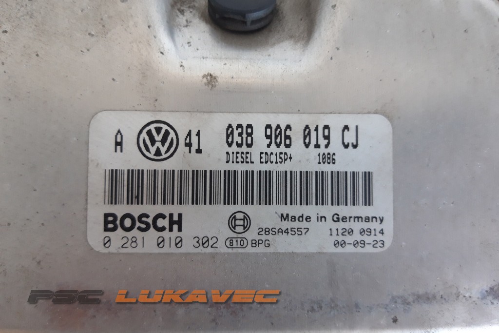 VW GOLF 4 KOMPJUTER MOTORA 1.9 TDI 038906019CJ