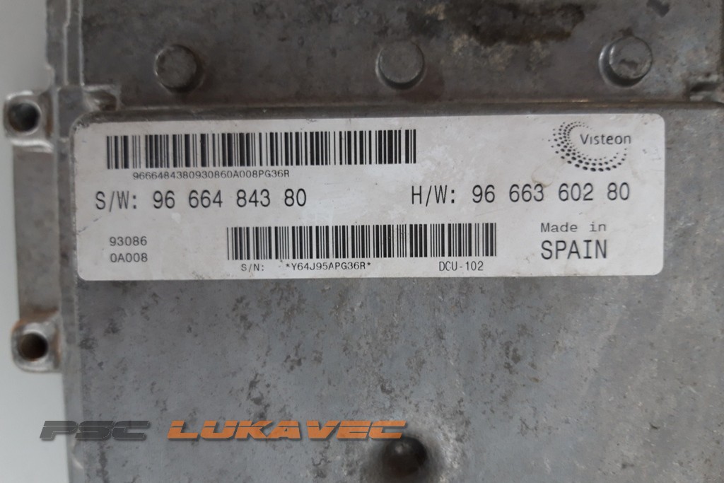 PEUGEOT BOXER KOMPJUTER MOTORA 2.2 HDI 9666484380