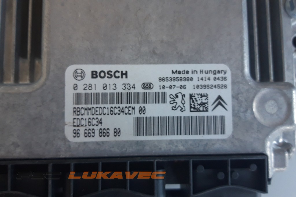 CITROEN C3 PICASSO KOMPJUTER MOTORA 1.6 HDI 9666986680