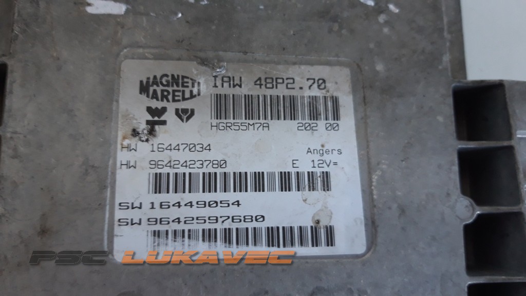 PEUGEOT 206 KOMPJUTER MOTORA 9642597680 IAW 48P2