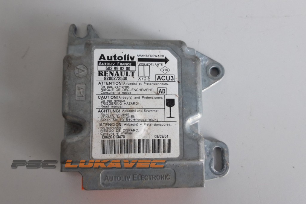 RENAULT MASTER 2 CENTRALA ZRAČNIH JASTUKA 8200272530