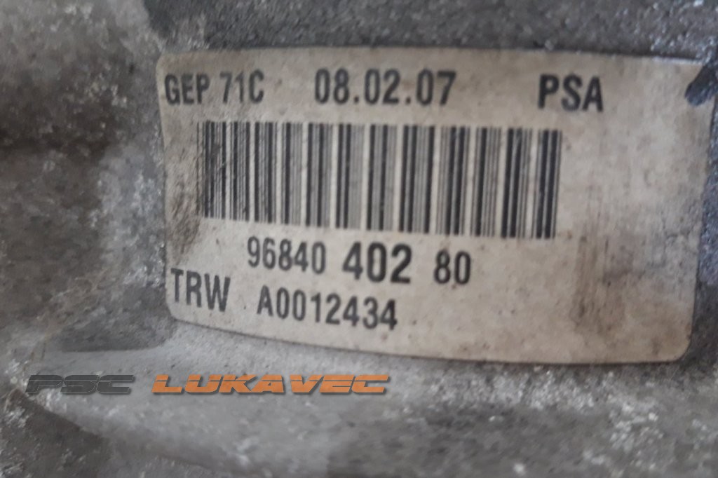 PEUGEOT 308 SERVO PUMPA 9671742380