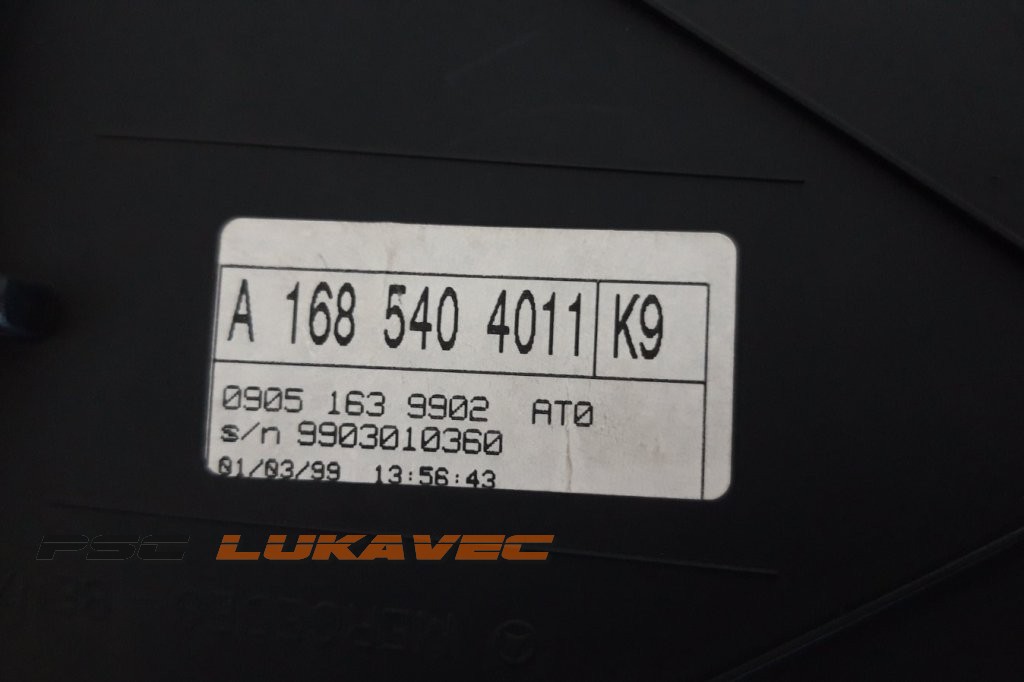 MERCEDES A KLASA W168 INSTRUMENT TABLA A KLASA KILOMETAR SAT