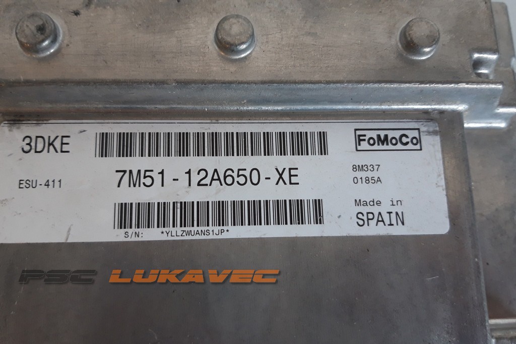FORD FOCUS KOMPJUTER MOTORA 2.0 16v 7M5112A650XE
