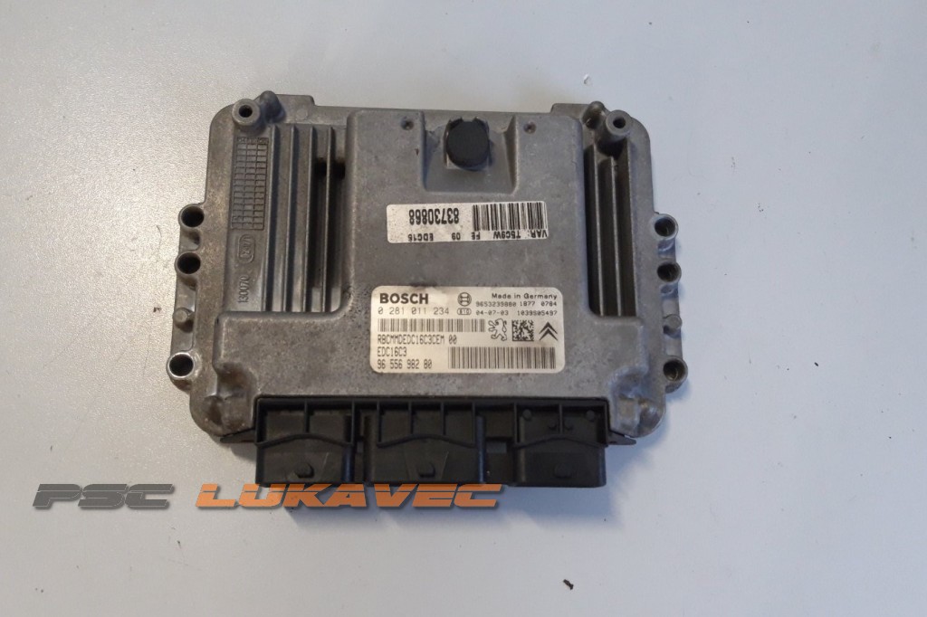 PEUGEOT 307 KOMPJUTER MOTORA 1.6 HDi 9655698280 EDC16C3