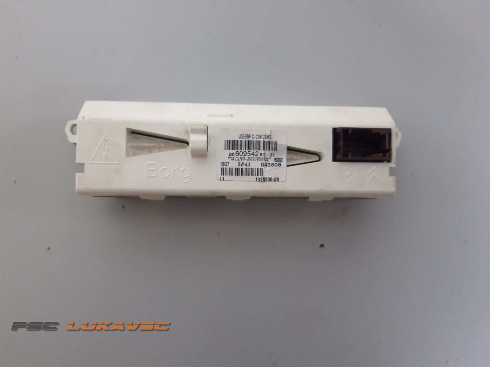 PEUGEOT 407 DISPLEJ 9661087080