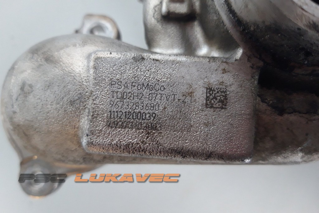 PEUGEOT 308 TURBINA 1.6 HDi 9673283680