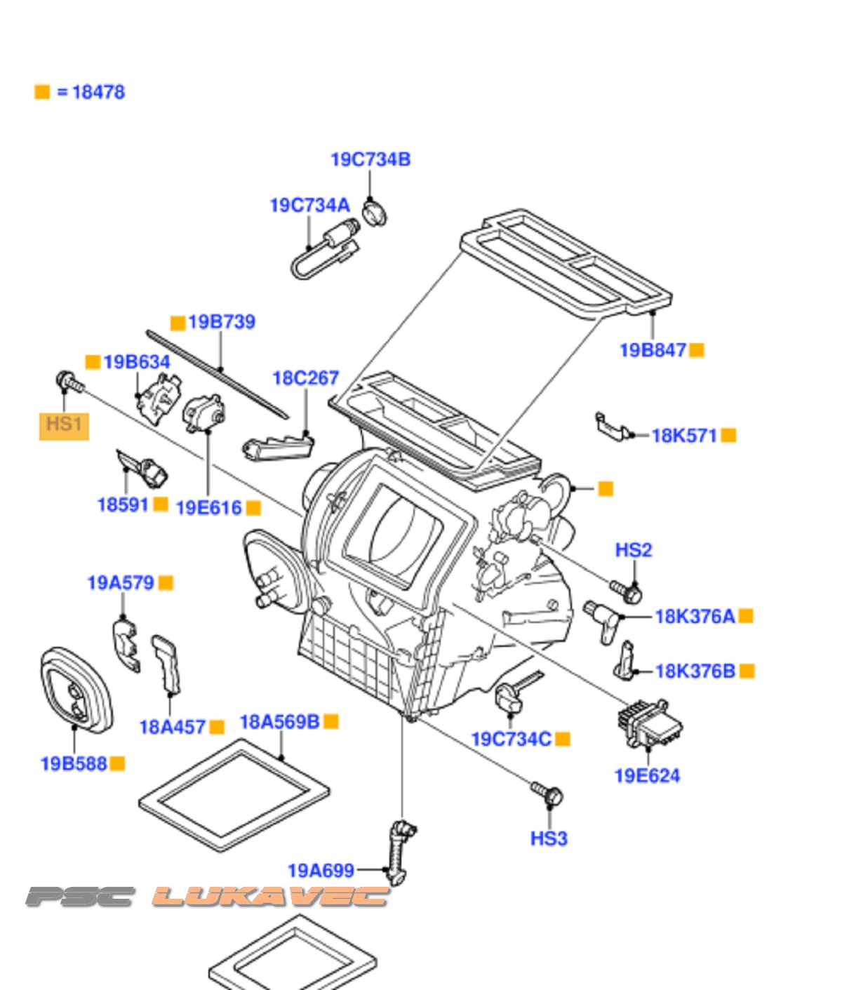 FORD FOCUS MOTORIĆ KLAPNE GRIJANJA