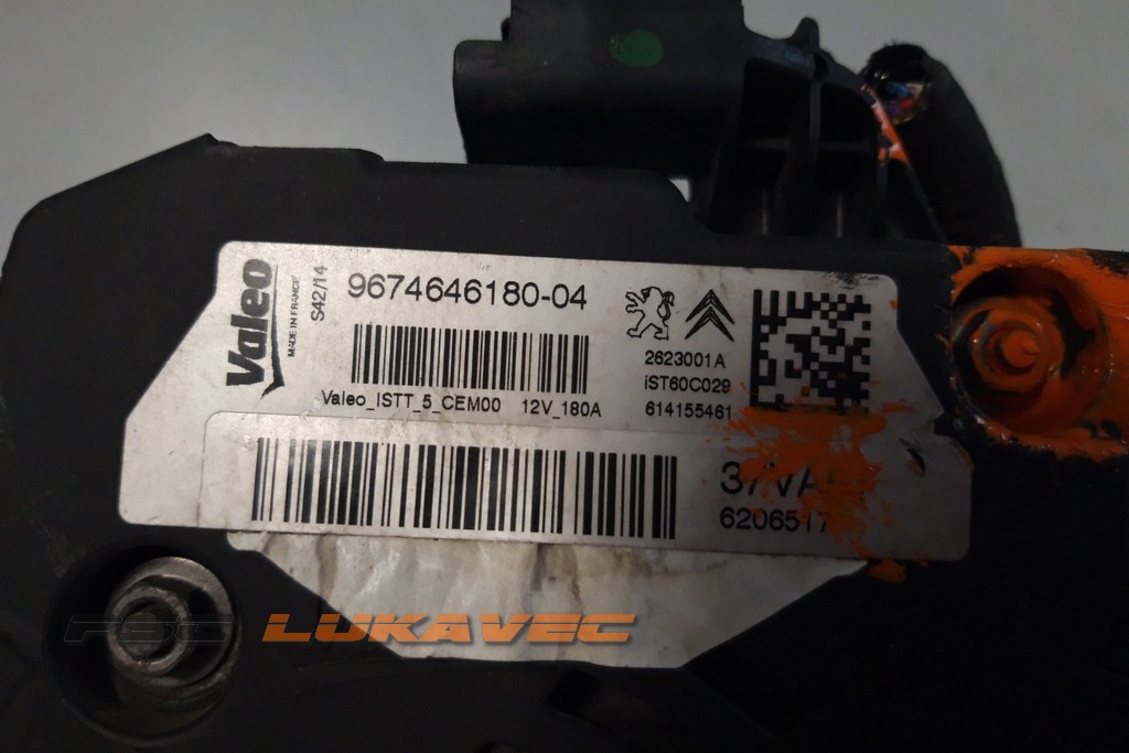 PEUGEOT 508 ALTERNATOR 1.6 eHDi 9674646180
