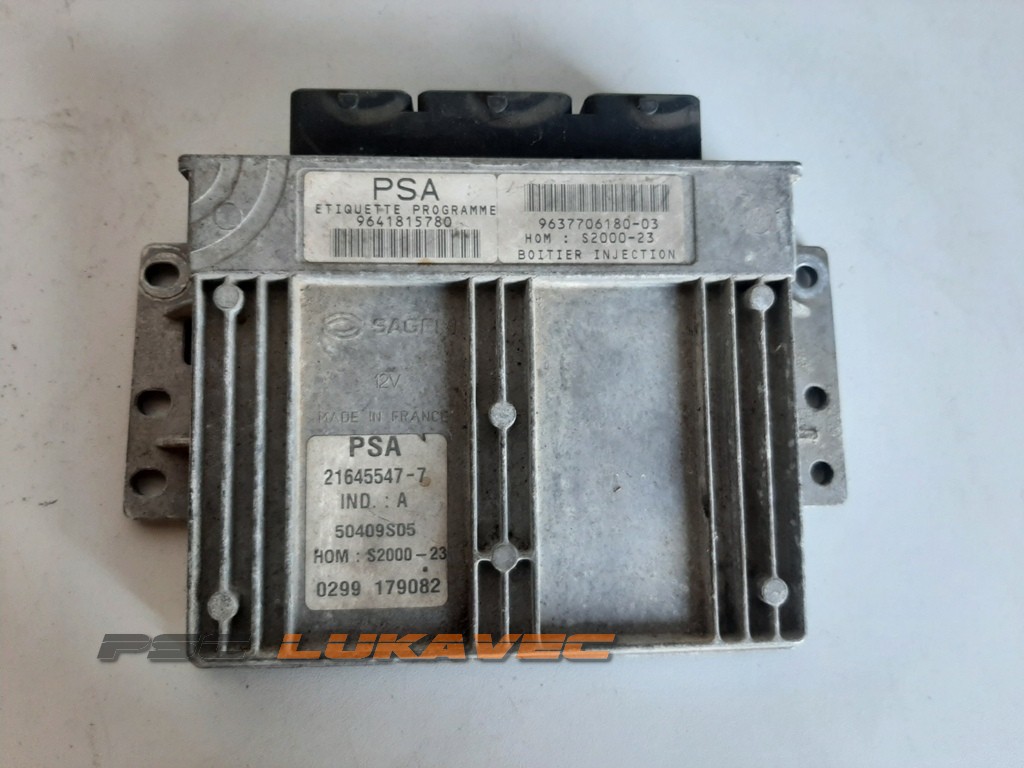 PEUGEOT 206 KOMPJUTER MOTORA 9641815780 S2000-23