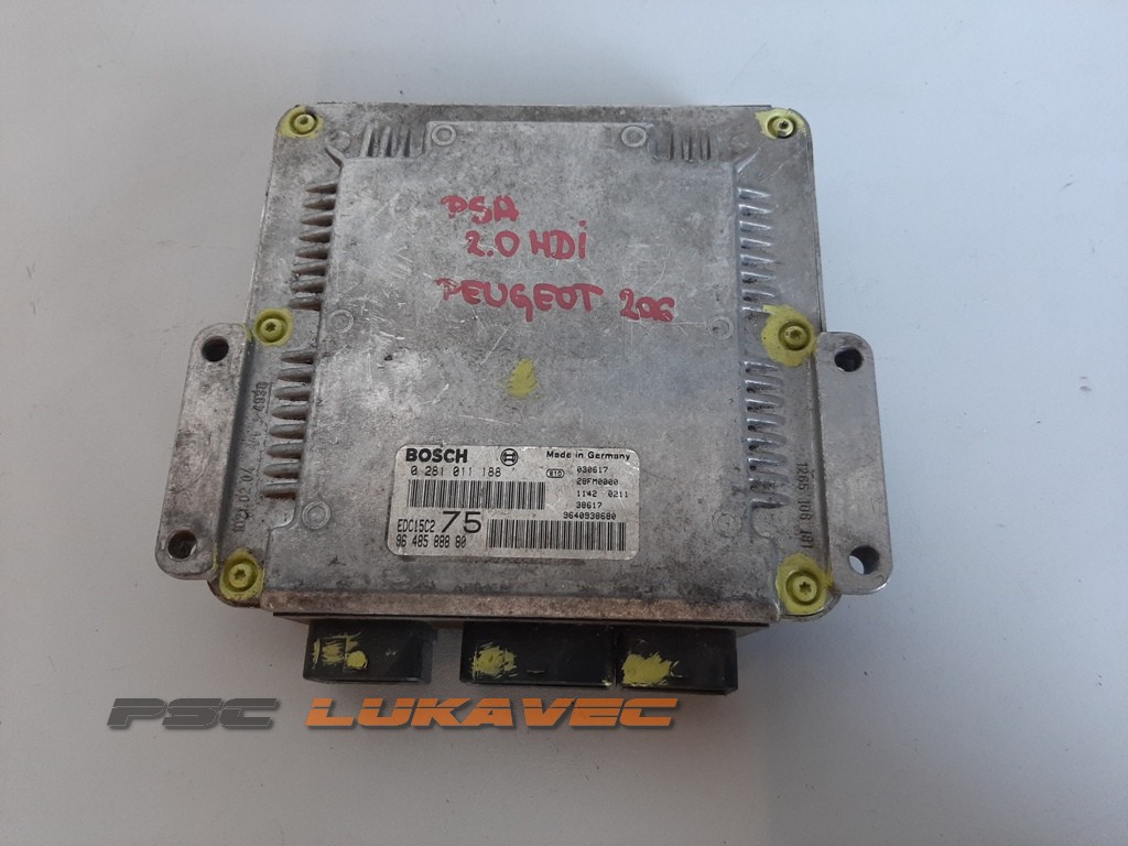 PEUGEOT 206 KOMPJUTER MOTORA 2.0 HDI EDC15C2 9648588880
