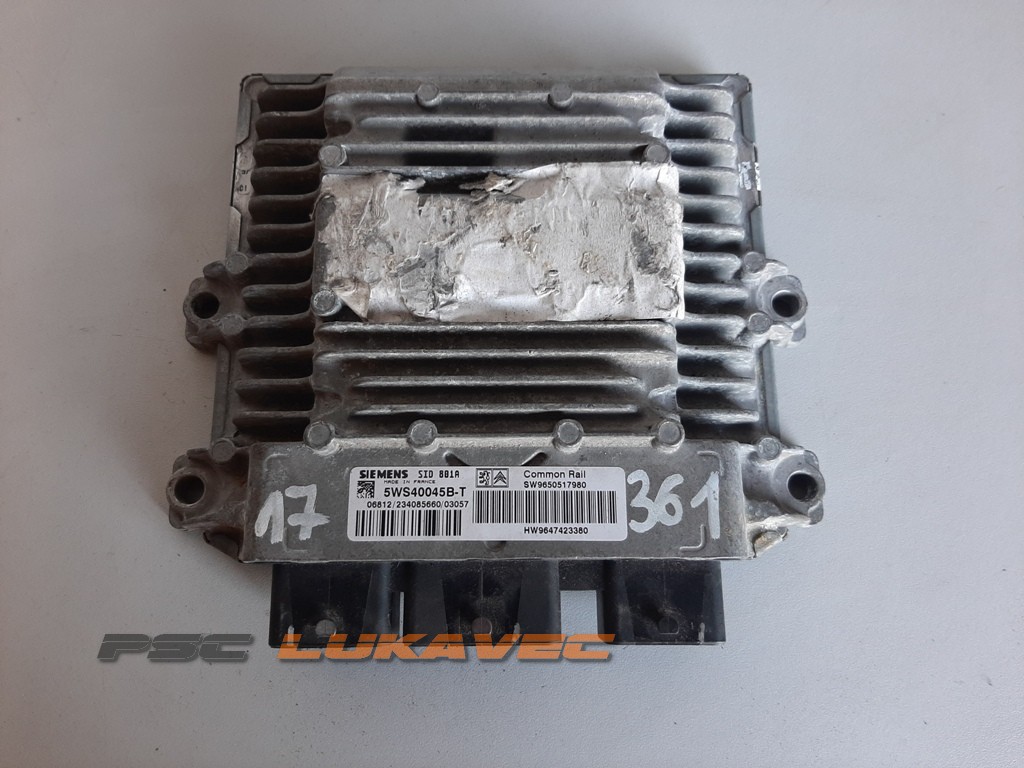 PEUGEOT 307 KOMPJUTER MOTORA 2.0 HDI SID 801A 9650517980 5WS40045BT