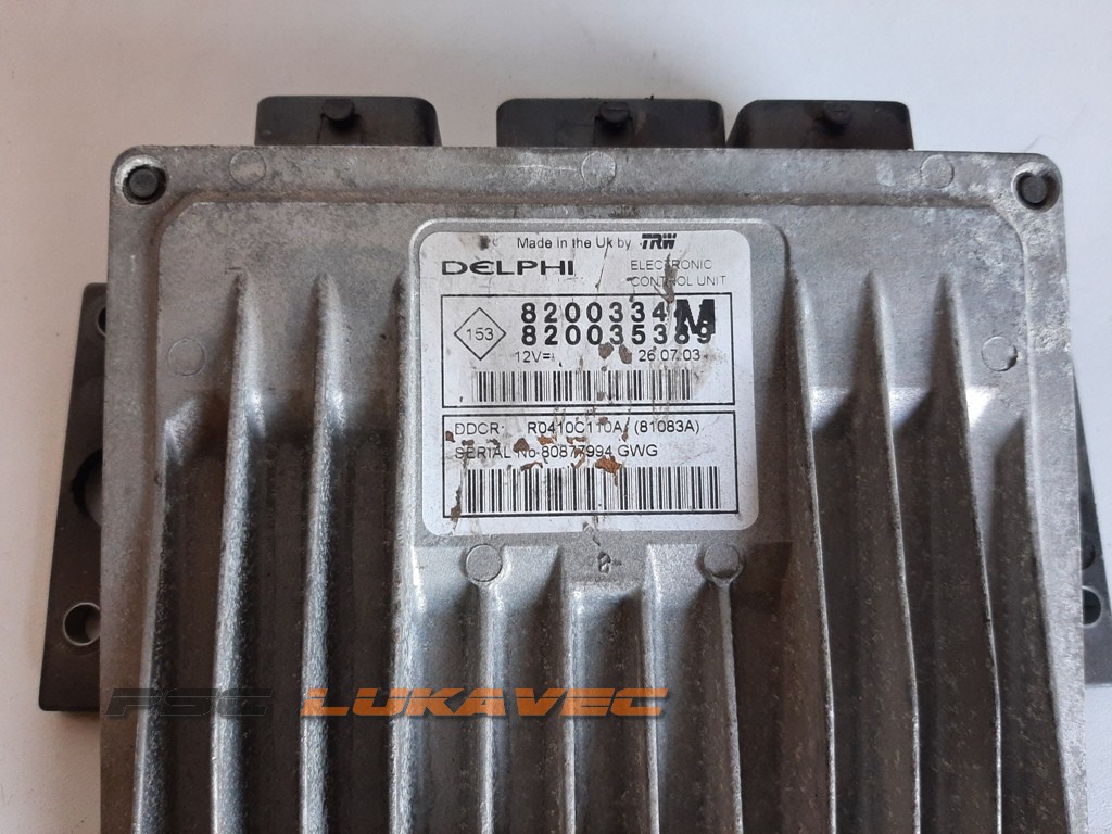 RENAULT MEGANE 2 KOMPJUTER MOTORA 1.5 DCI 820035390 820033419