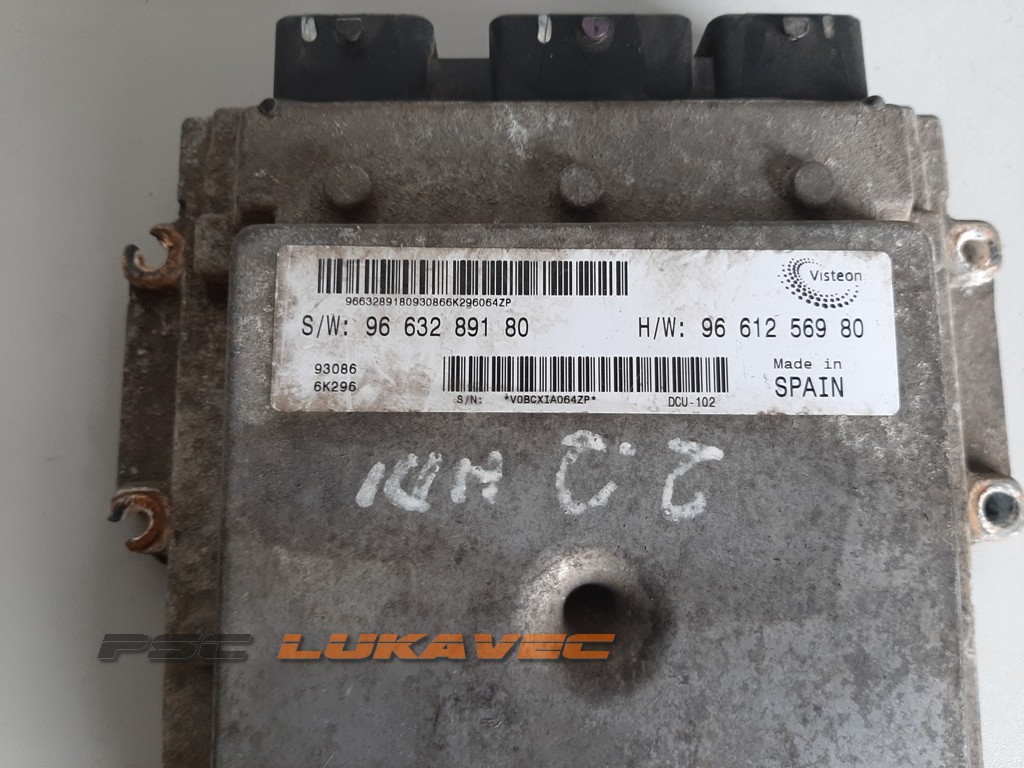 CITROEN JUMPER 3 KOMPJUTER MOTORA 9663289180