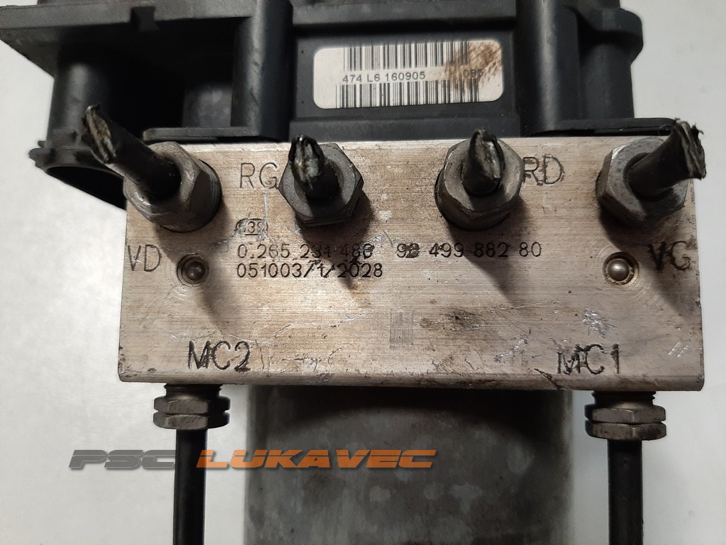 PEUGEOT 307 ABS PUMPA 307 ABS CENTRALA 9649988280