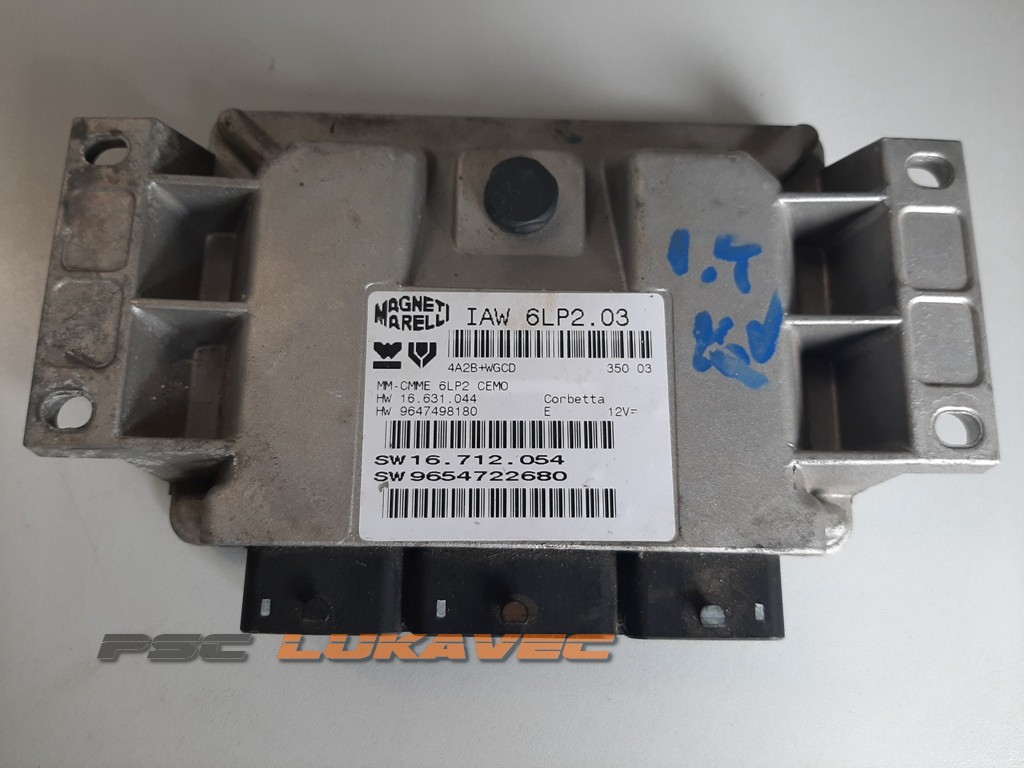 PEUGEOT 206 KOMPJUTER MOTORA 1.4 16V 9654722680