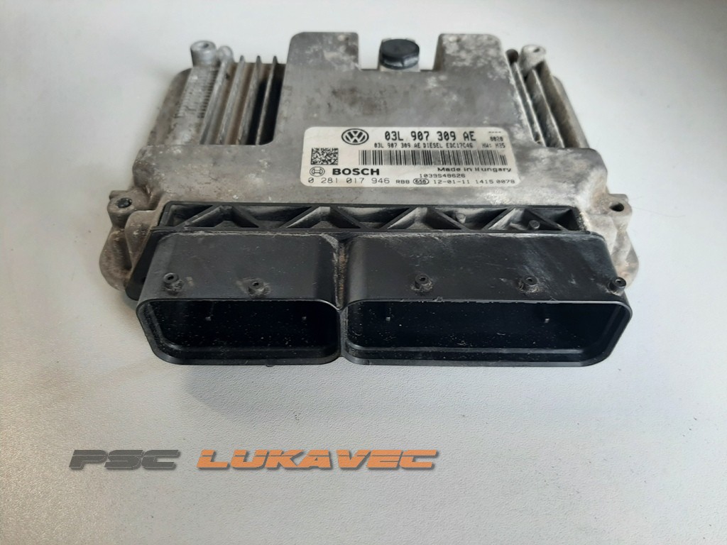 VW PASSAT KOMPJUTER MOTORA 2.0 TDI 03L907309AE 0281017946