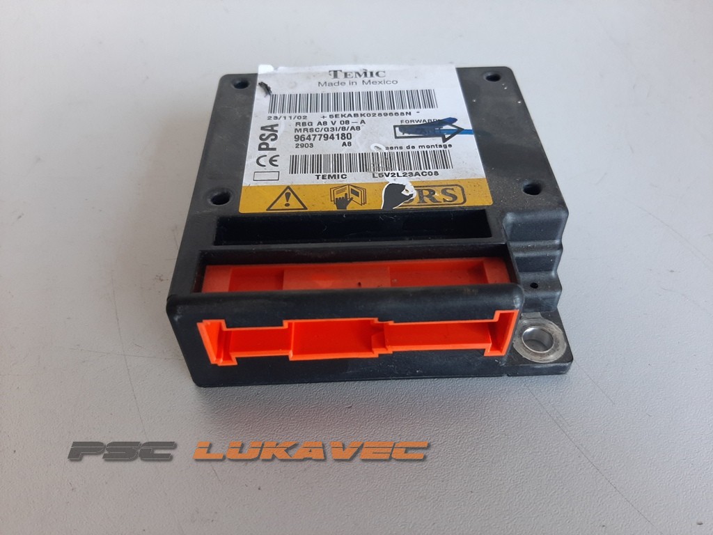 CITROEN C3 CENTRALA ZRAČNOG JASTUKA 9647794180