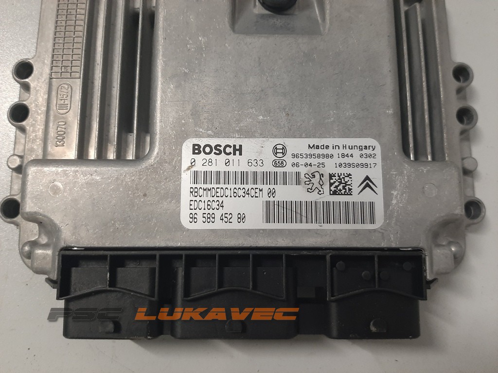 PEUGEOT 407 KOMPJUTER MOTORA 1.6 HDI EDC16C34 9658945280 0281011633