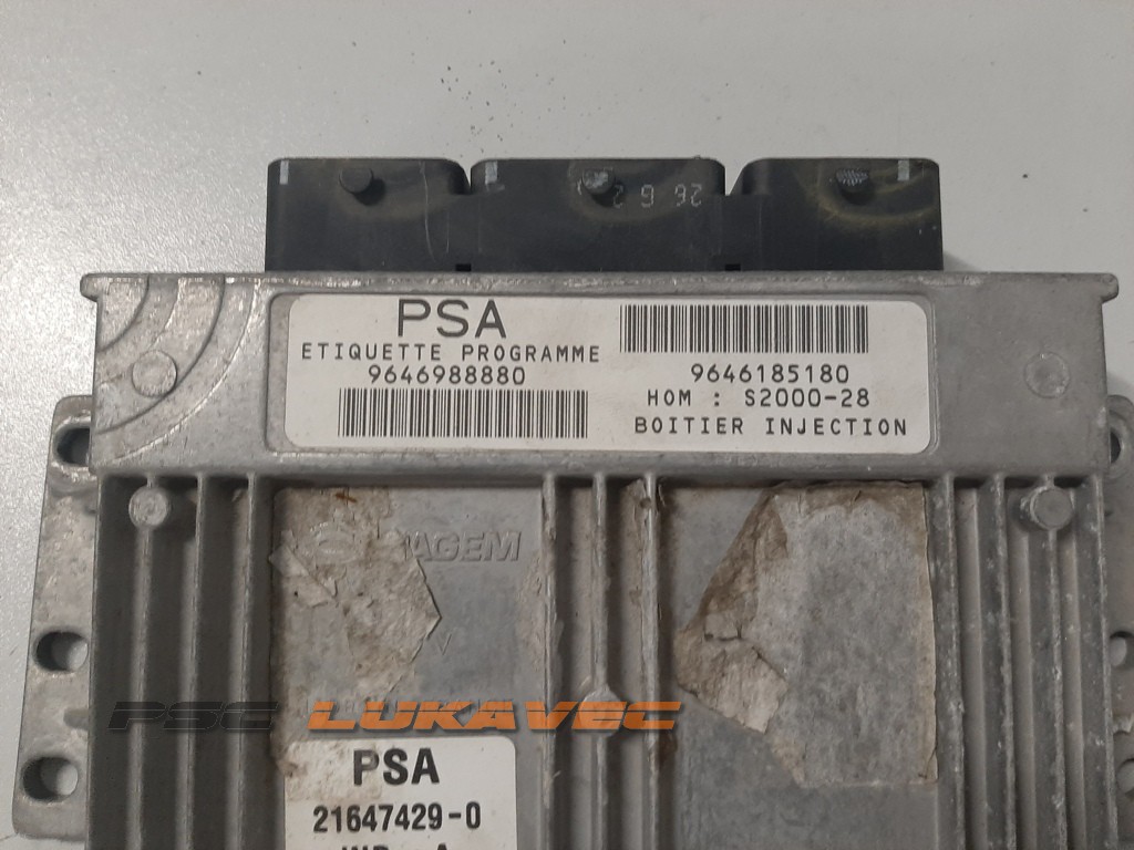 PEUGEOT 307 KOMPJUTER MOTORA 1.4 9646185180 9646988880