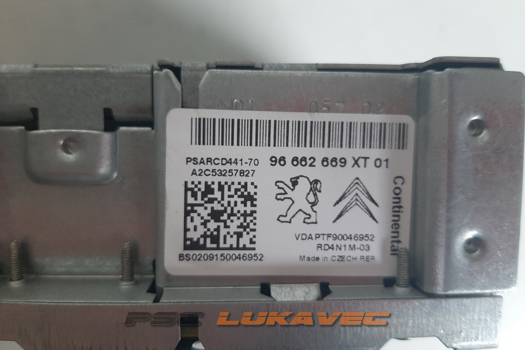 PEUGEOT 207 CD RADIO 96662669XT 2010.
