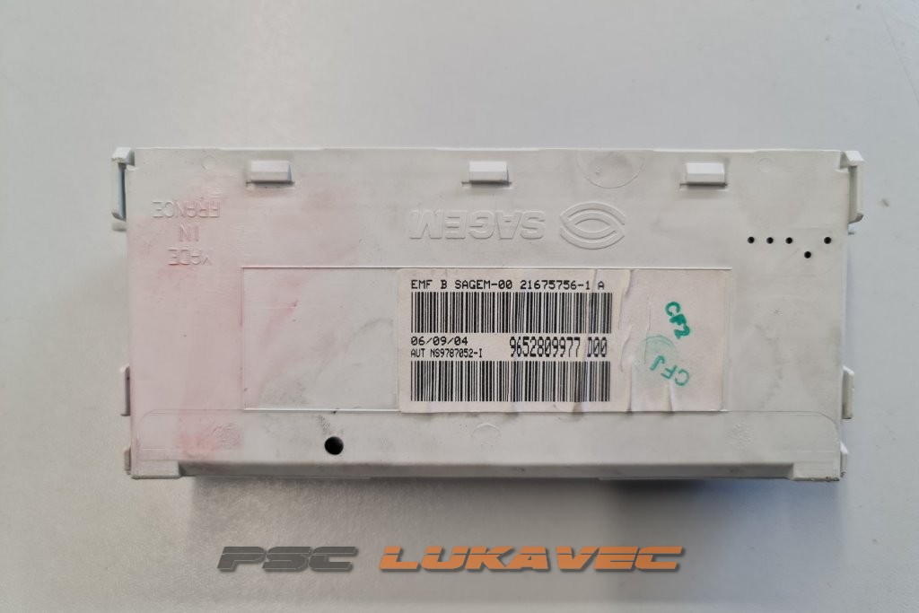 PEUGEOT 307 DISPLEJ 9652809977