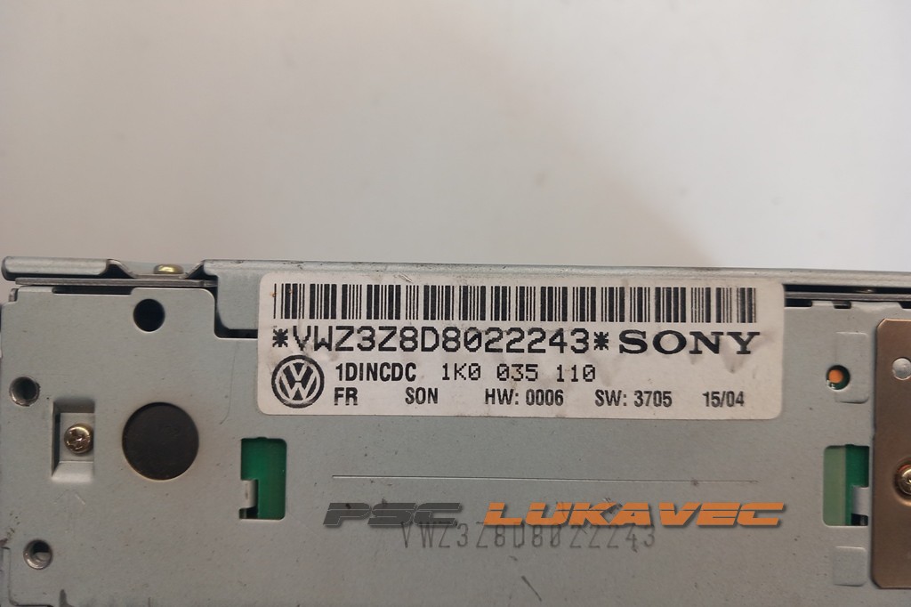 VW GOLF 5 CHANGER VW GOLF 5 NAVIGACIJA 1K0035110 2005.