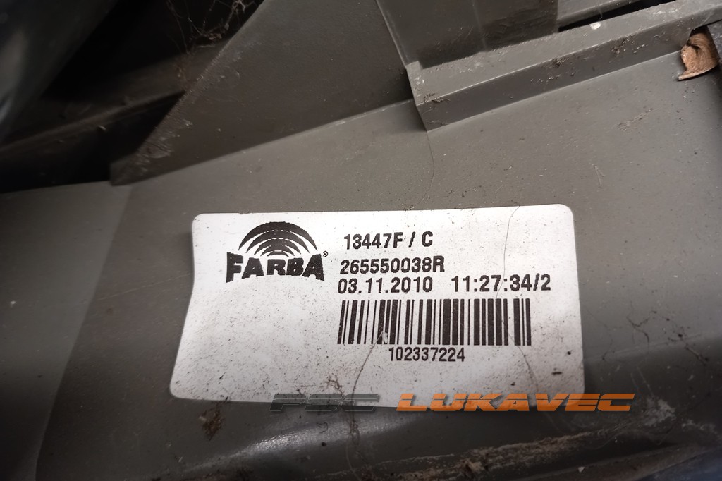 RENAULT MEGANE 3 LIJEVO ŠTOP SVJETLO 265550038R