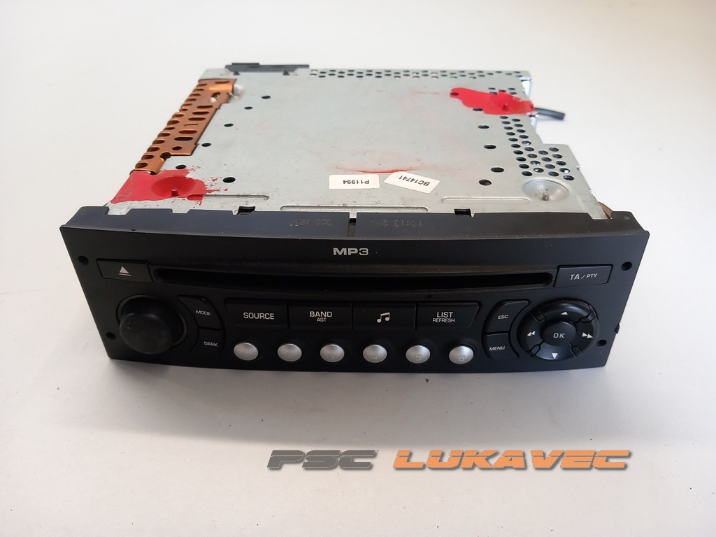 PEUGEOT 308 CD RADIO BC14741 96650205XH00  2009-2014.