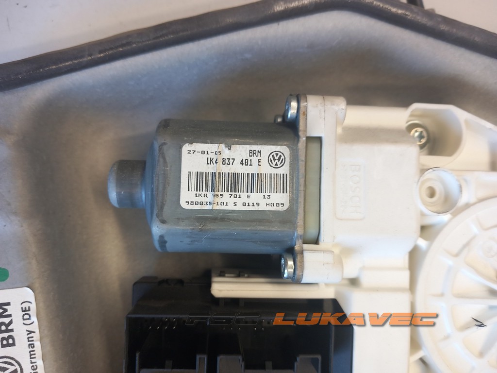 VW GOLF PLUS 5 ELEKTRIČNI PODIZAČ STAKLA  PREDNJI LIJEVI  5M0837461