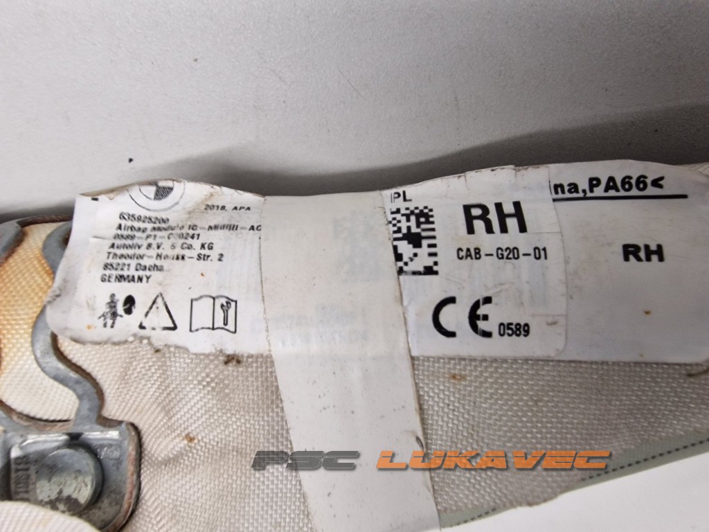 BMW 3 G20 ZRAČNA ZAVJESA DESNA 7419424-09