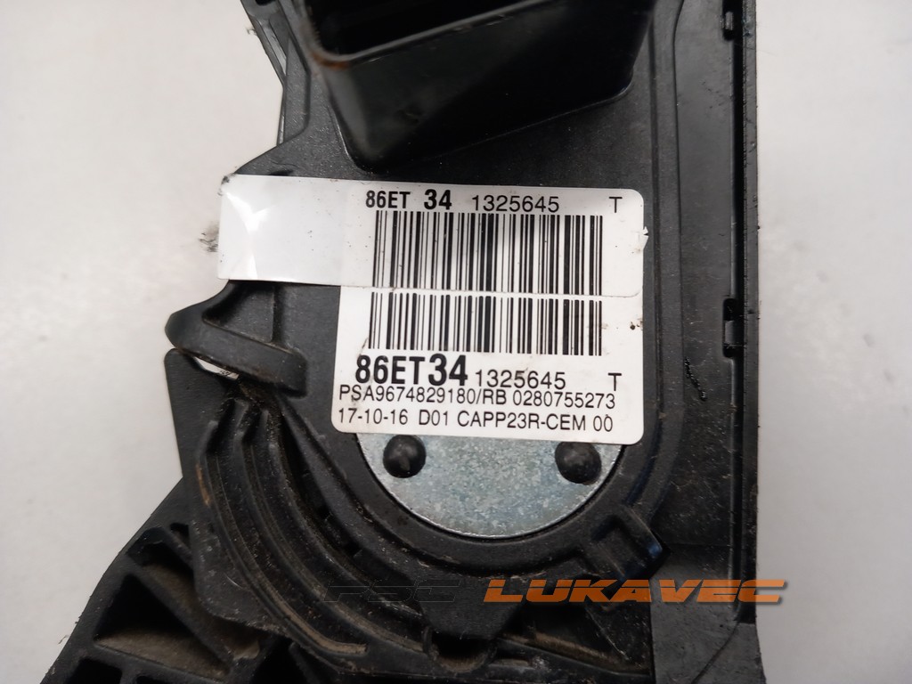 PEUGEOT 308 II PEDALA GASA 1.6 HDI 9674829180 0280755273