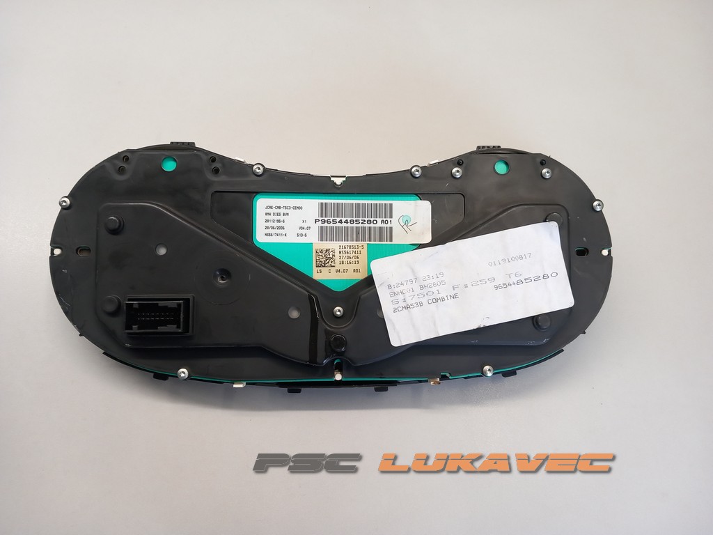 PEUGEOT 307 INSTRUMENT TABLA 307 KILOMETAR SAT 9654485280