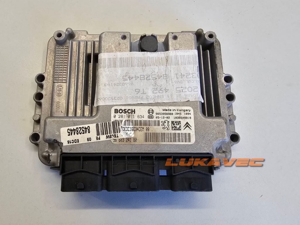 PEUGEOT 307 KOMPJUTER MOTORA 1.6 HDI 0281011634 9660324180
