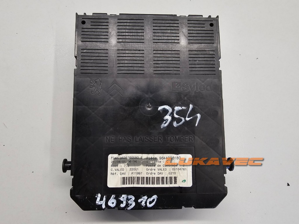 PEUGEOT 307 BSI KUTIJA OSIGURAČA 9644098180 9636760580