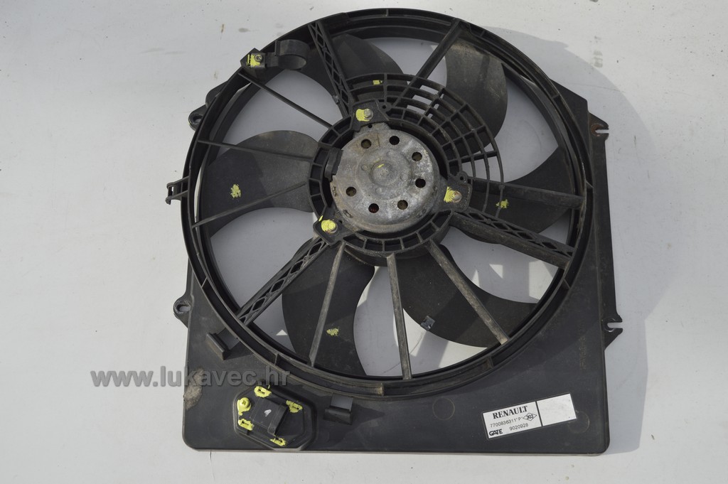 RENAULT CLIO VENTILATOR HLADNJAKA MOTORA 1.9D 7700836311