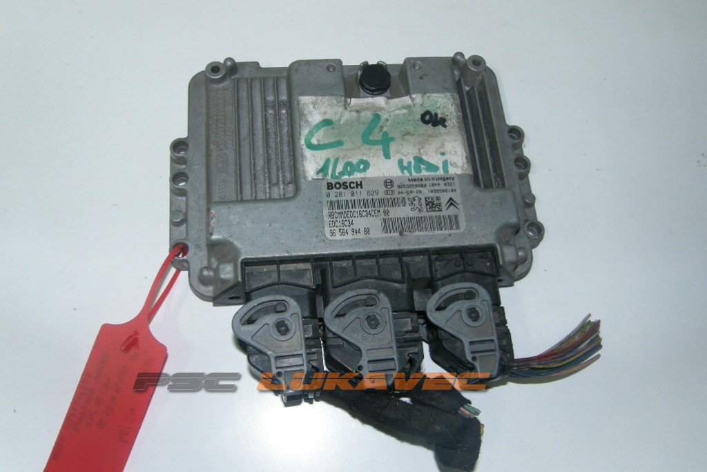 CITROEN C4 1.6 HDI KOMPJUTER MOTORA EDC16C34 0281911629 BOSCH