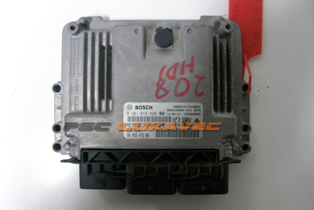 PEUGEOT 208 KOMPJUTER MOTORA 1.4 HDI 0281019820 EDC17C10 9805947580