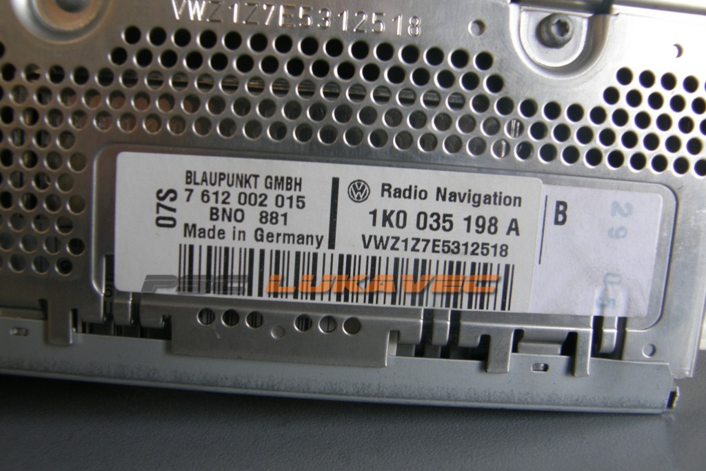 PASSAT RADIO VW NAVIGACIJA 1K0035198A