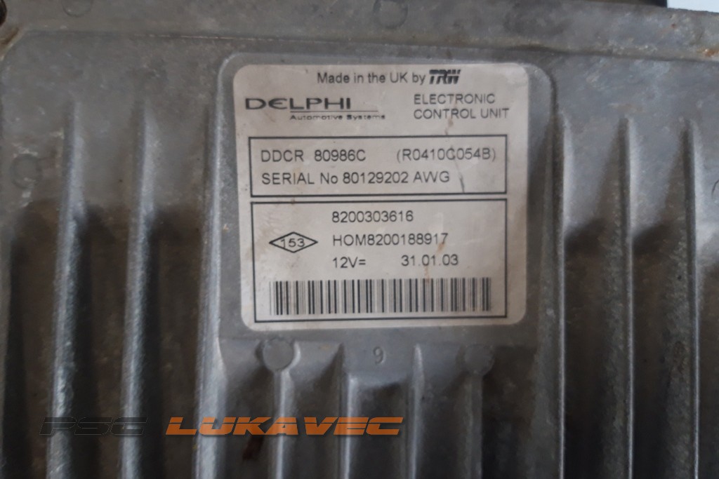 RENAULT CLIO 2 KOMPJUTER MOTORA 1.5 DCI 8200303616