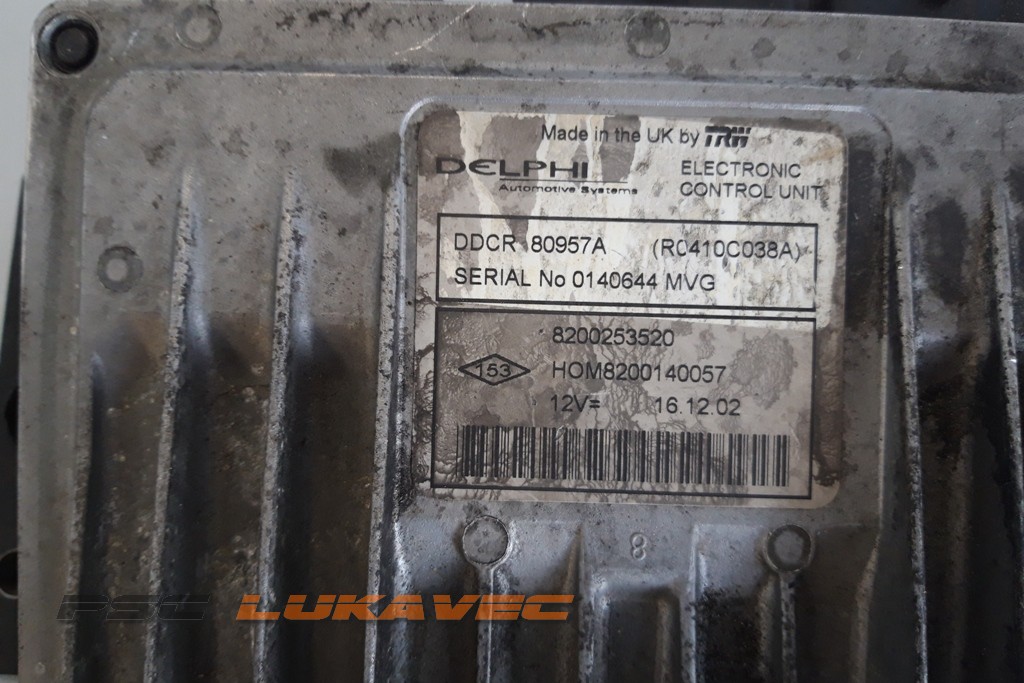 RENAULT KANGOO KOMPJUTER MOTORA 1.5 DCI 8200253520