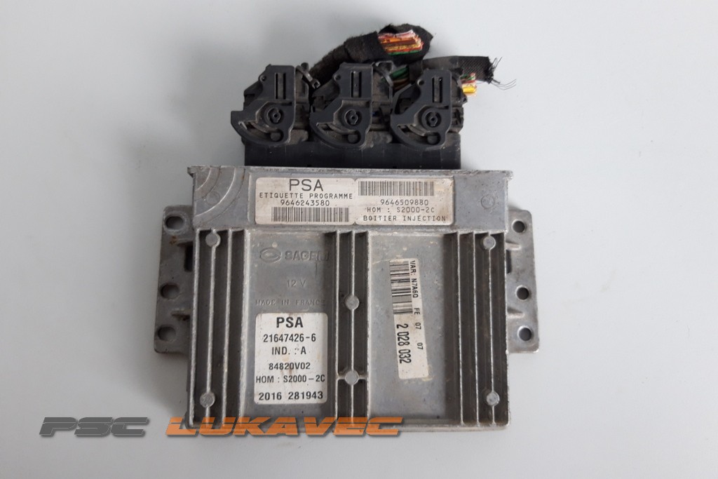 CITROEN XSARA KOMPJUTER MOTORA S2000-2C 9646243580