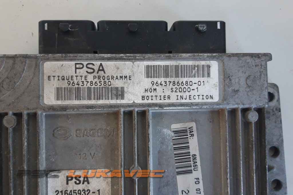 CITROEN XSARA PICASSO KOMPJUTER MOTORA 1.8 16V 9643786680 S2000-1