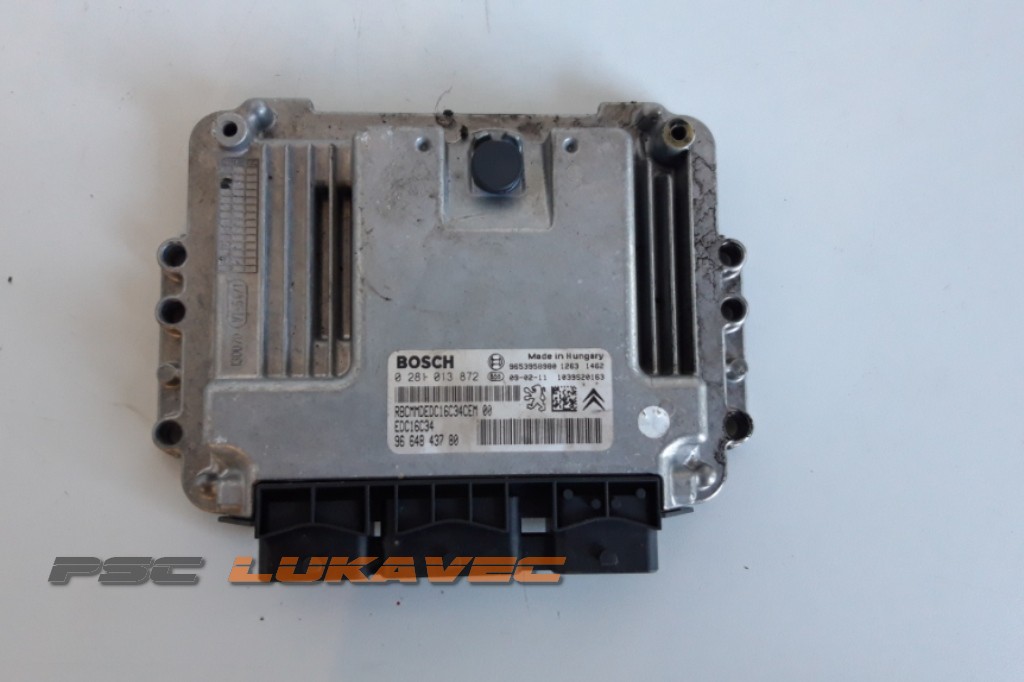 CITROEN C5 KOMPJUTER MOTORA 1.6 HDI 9664843780 EDC16C34