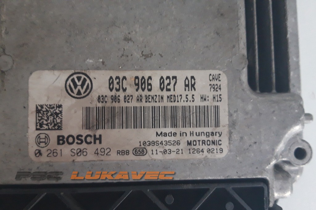 VW POLO KOMPJUTER MOTORA 1.4 16V 03C906027AR