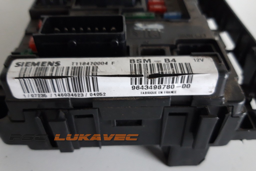 PEUGEOT KUTIJA OSIGURAČA PEUGEOT BSM B4 9643498780