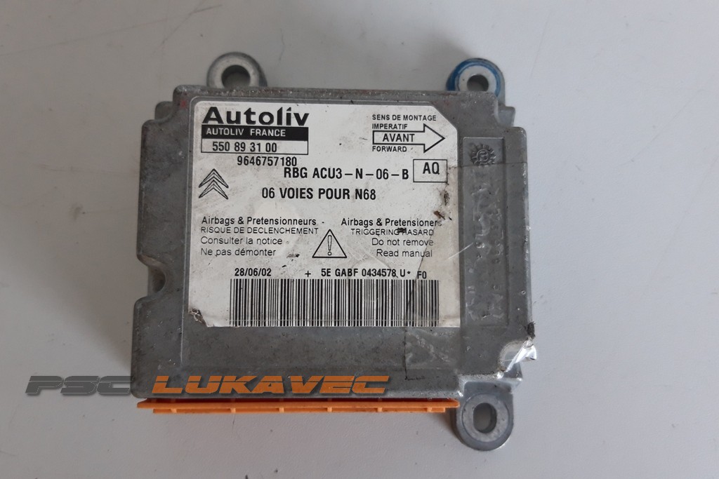 CITROEN XSARA PICASSO CENTRALA ZRAČNOG JASTUKA 9646757180