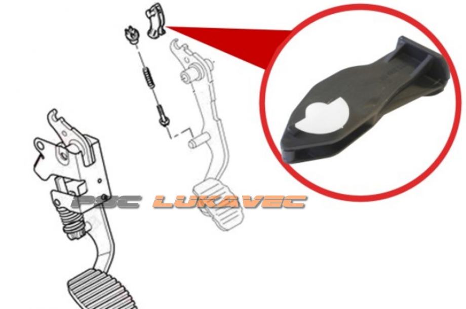 CITROEN BERLINGO PAPUČICA KVAČILA 9633830680